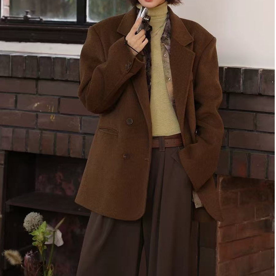 新款加厚西服显瘦外套