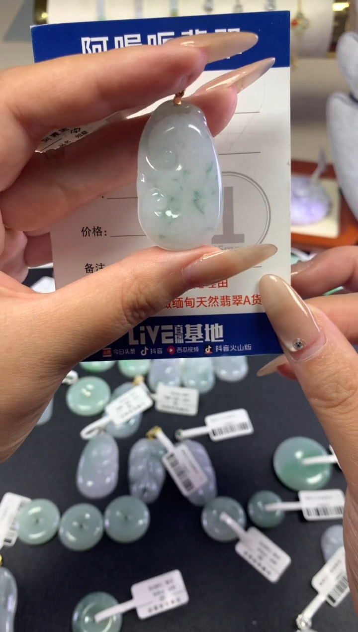 翡翠未镶嵌颈饰1