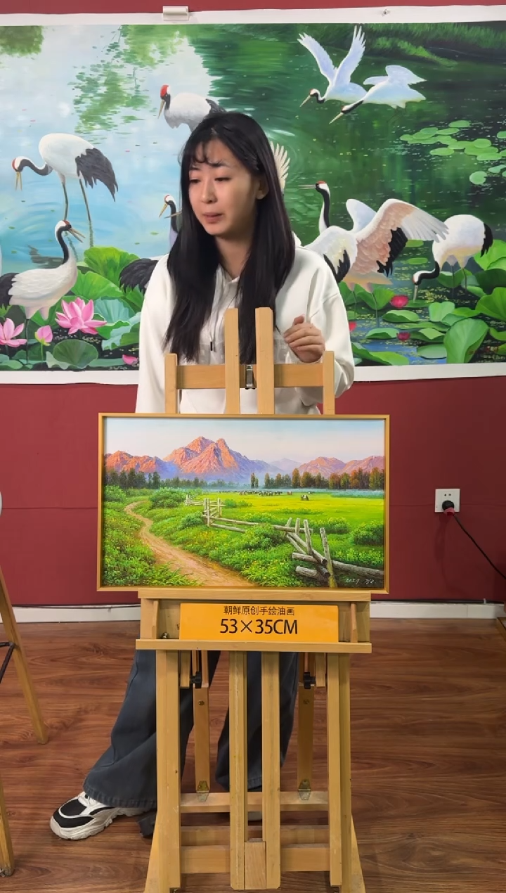 油画【10号】约53*35cm丨朝鲜原创纯手绘孤品油画丨顺丰包邮