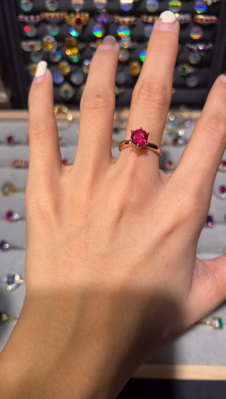 【闪购商品】红宝石戒指银S925镶嵌215651