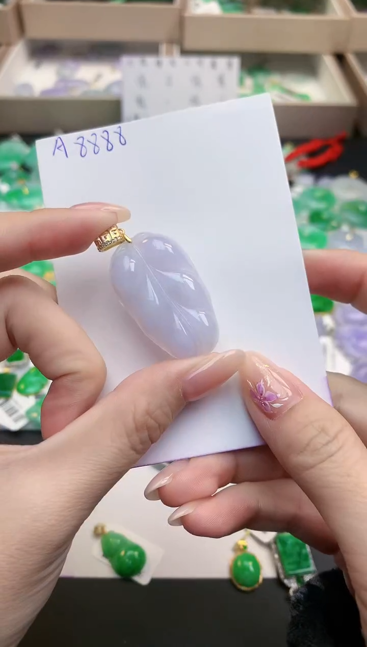 颈饰未镶嵌翡翠天然缅甸A货翡翠