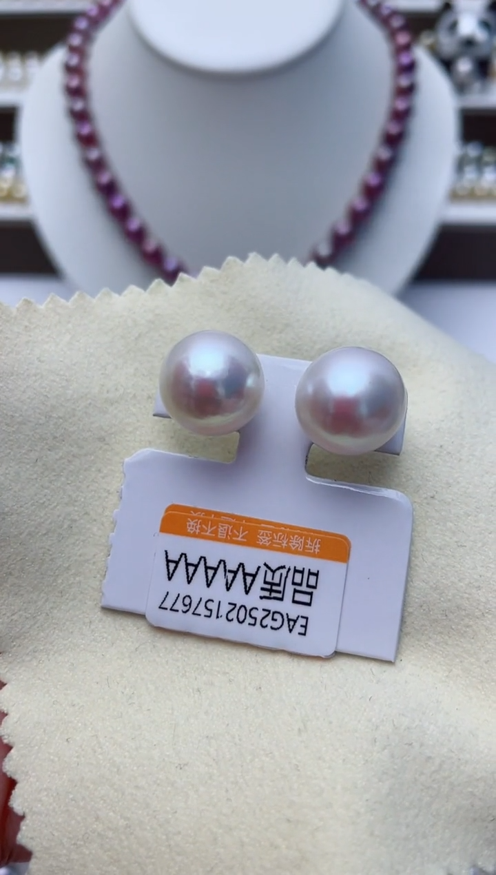 【闪购商品】淡水珍珠耳饰银S925镶嵌W3