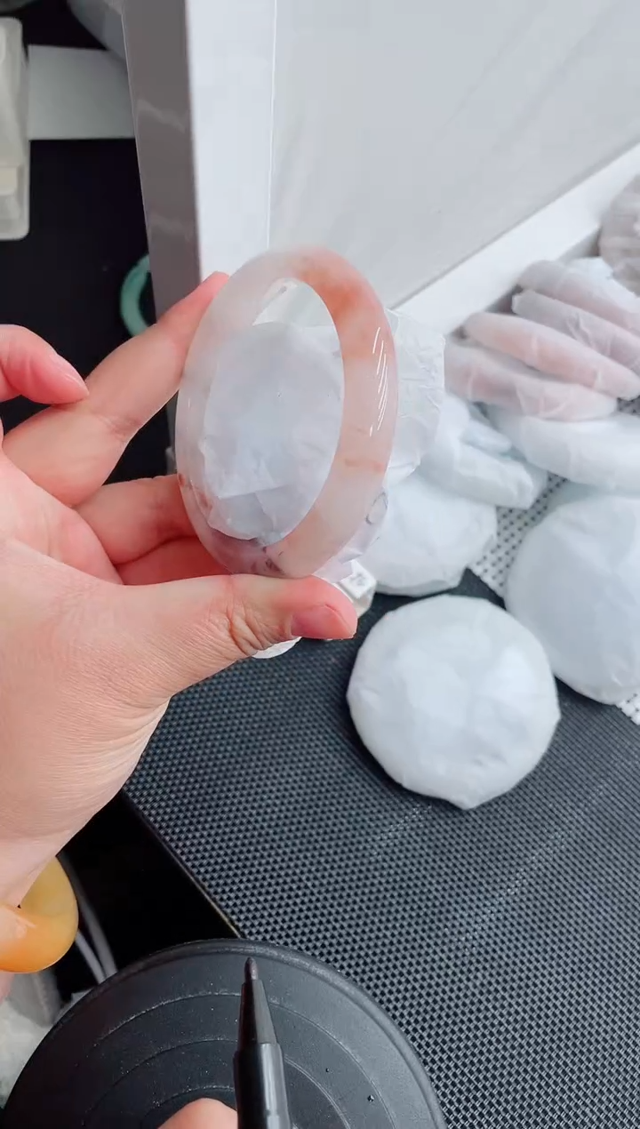 未镶嵌手镯石英质玉129-60-61-62