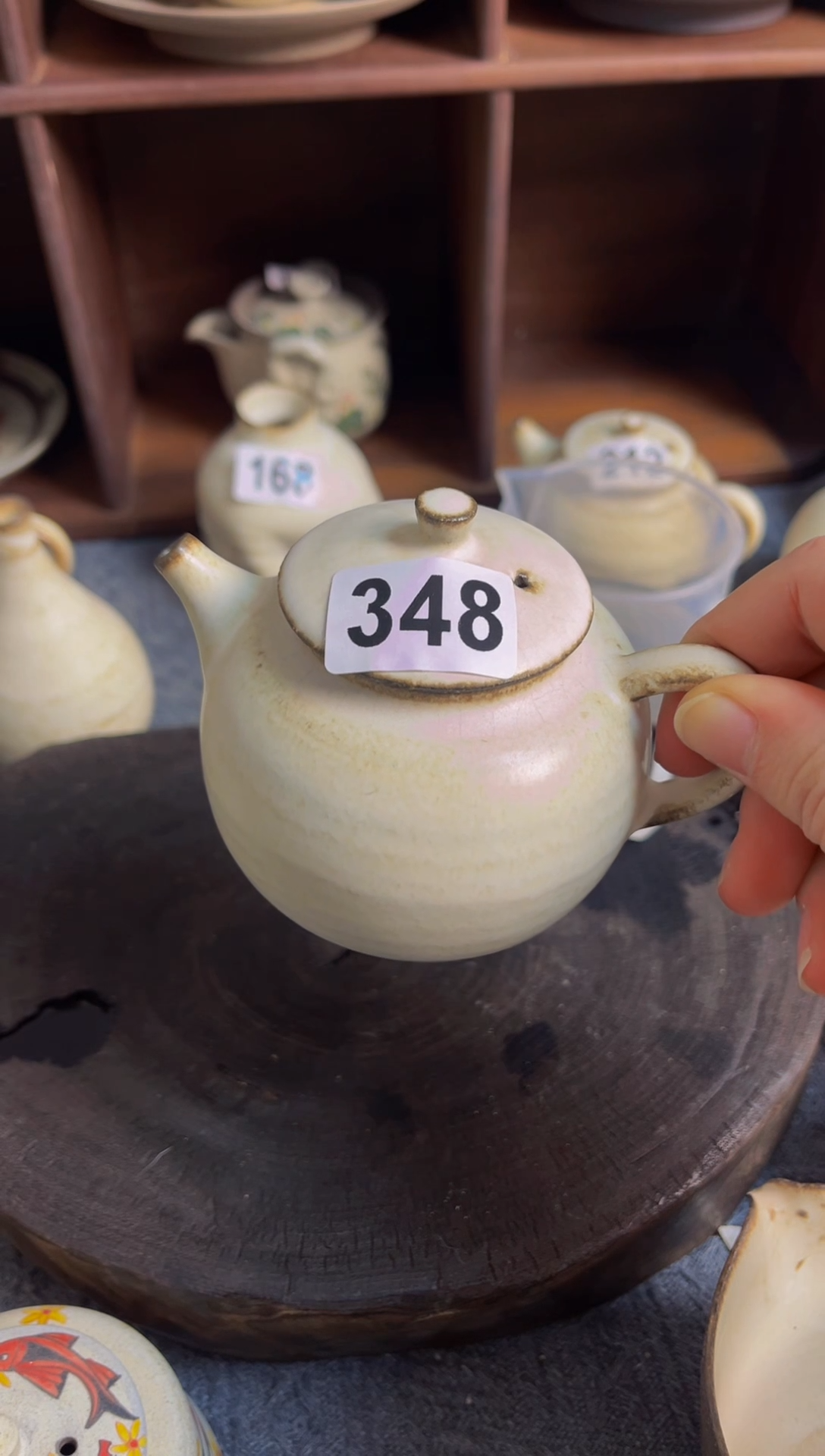 【闪购商品】陶八工微瑕粉引手工壶