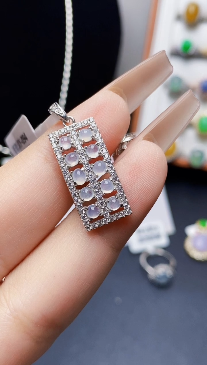 银S925镶嵌戒指翡翠0586