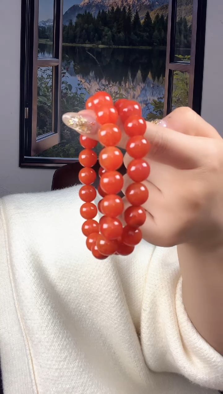 未镶嵌手串南红玛瑙南红手串11+mm 多样性发其一