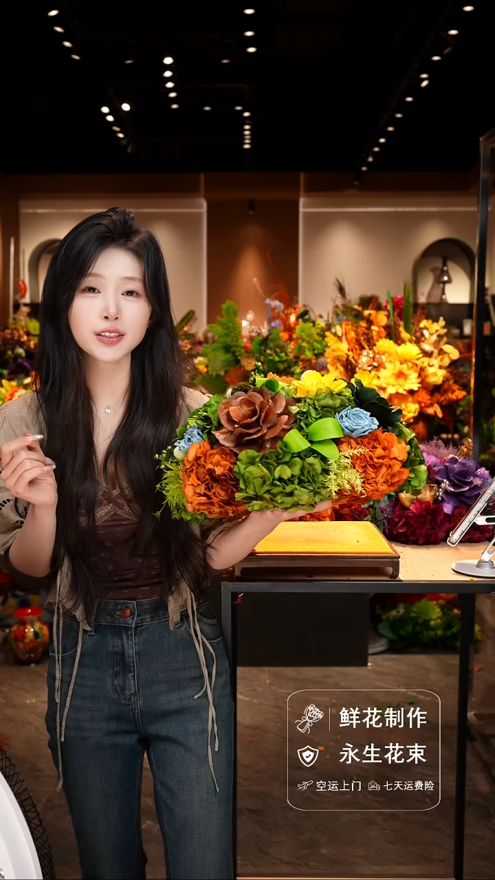 手工艺品琉璃手工花器花束空运包邮送货上门-以图片为准    