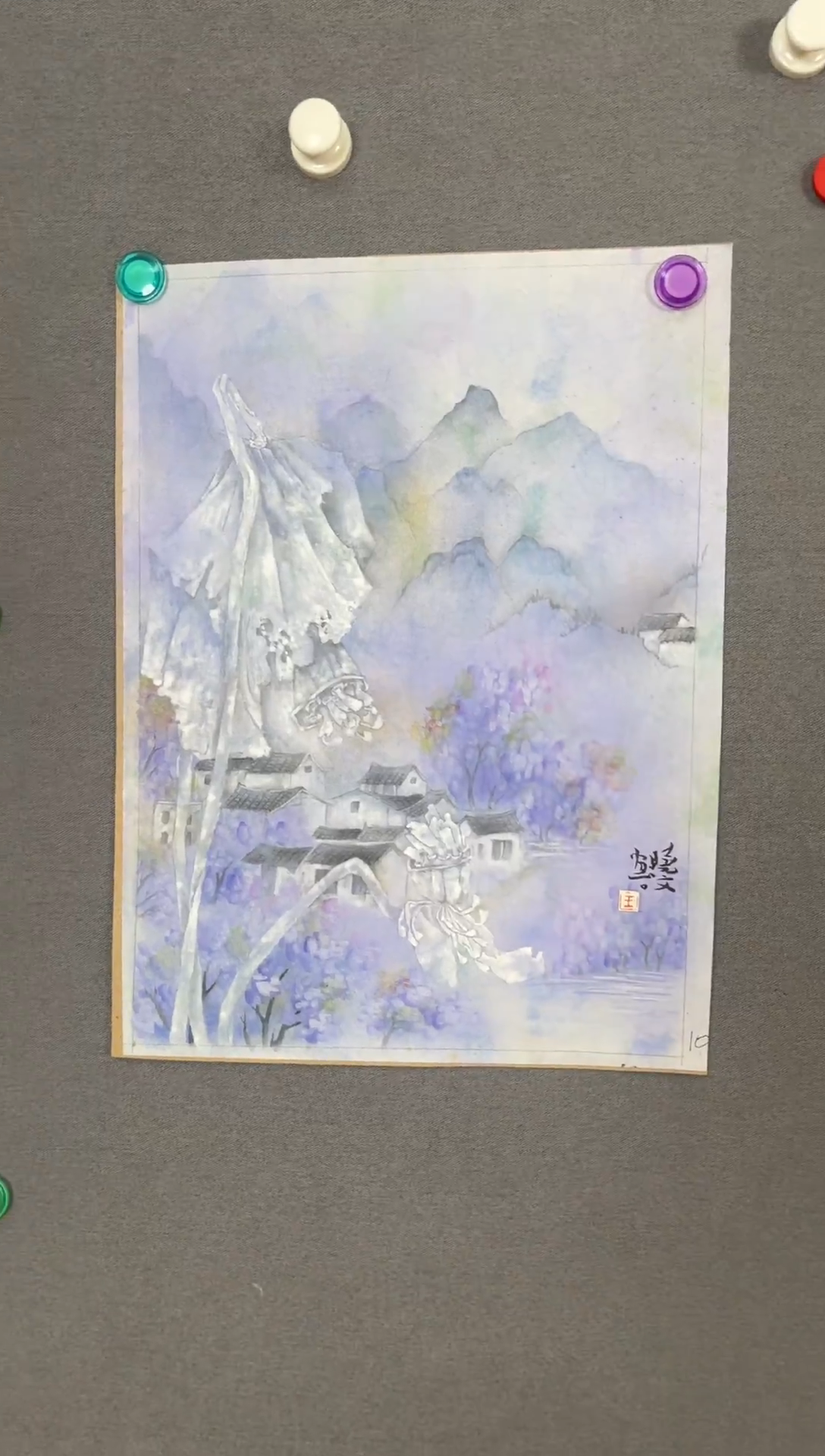 国画国画山水花鸟作品