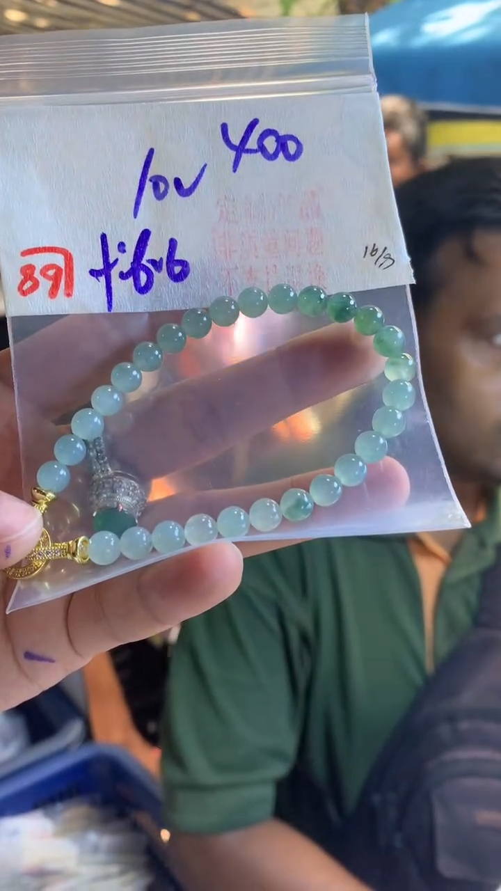 定制翡翠珠串未镶嵌天然A货缅甸翡翠