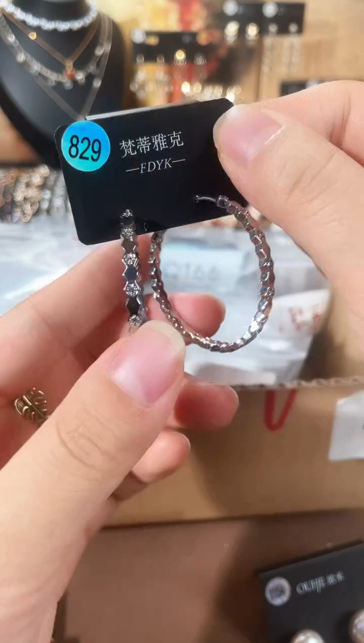 合金925银锆石梵829