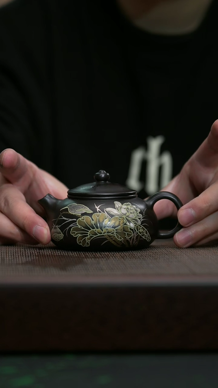 【闪购商品】紫砂茶壶宜兴原矿紫砂@@寒江