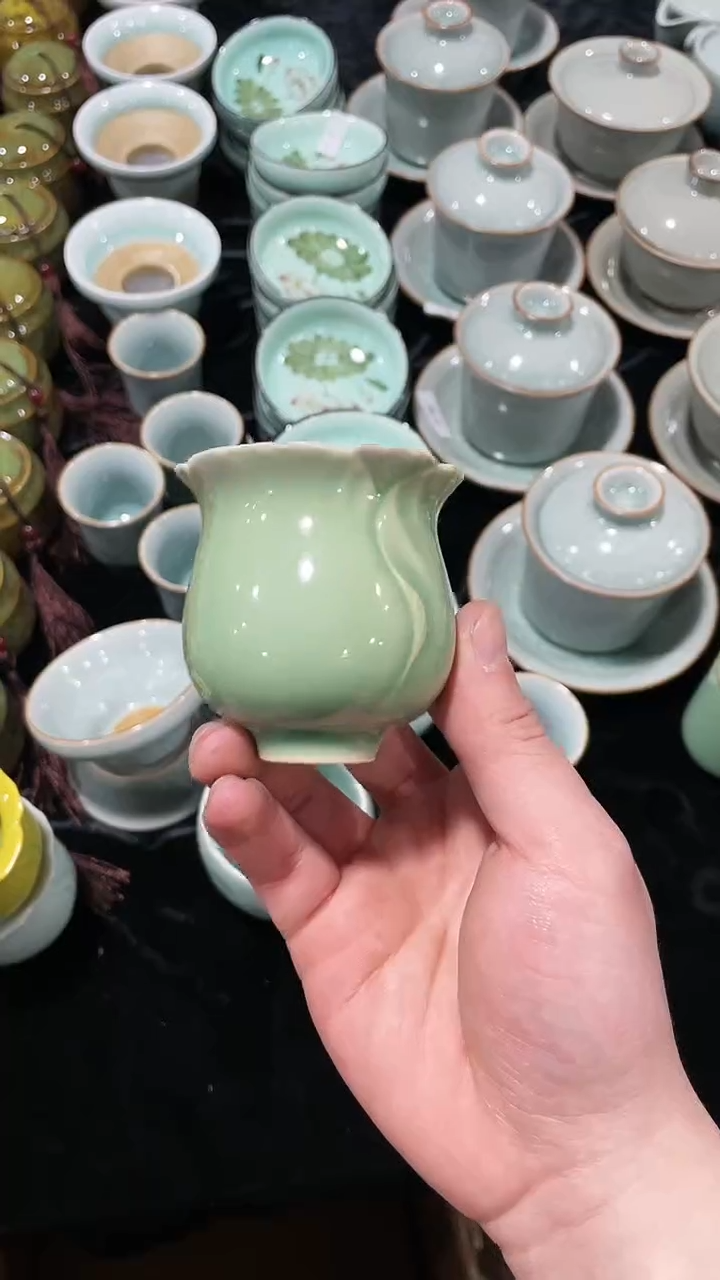 【闪购商品】纯手工 特价 微瑕 慧仙青瓷