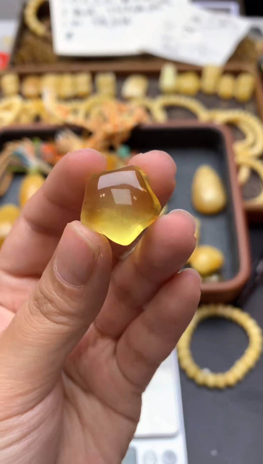 【闪购商品】琥珀珠宝奇石未镶嵌006琥珀蜜蜡花粉