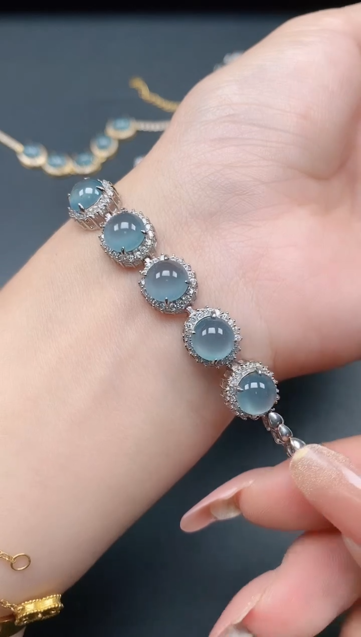 银S925镶嵌戒指翡翠111