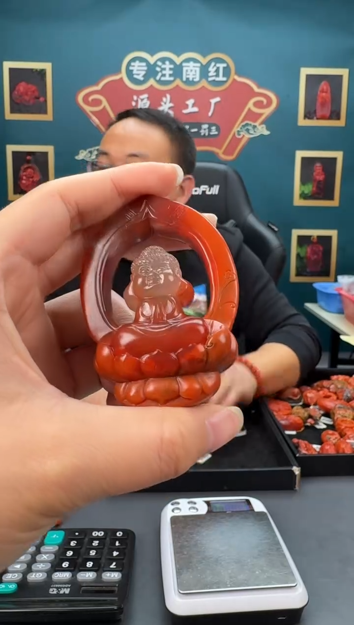 【闪购商品】南红玛瑙雕刻未镶嵌124ZB0216产品一个