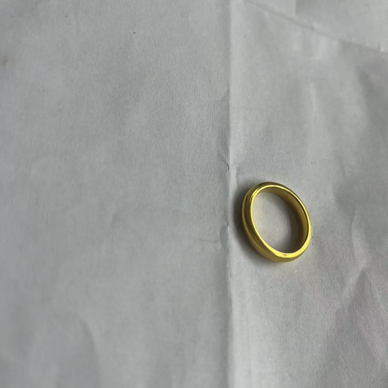 非金属皮质戒指 古法传承光面戒指女钛钢细圈实心闭口时尚指环