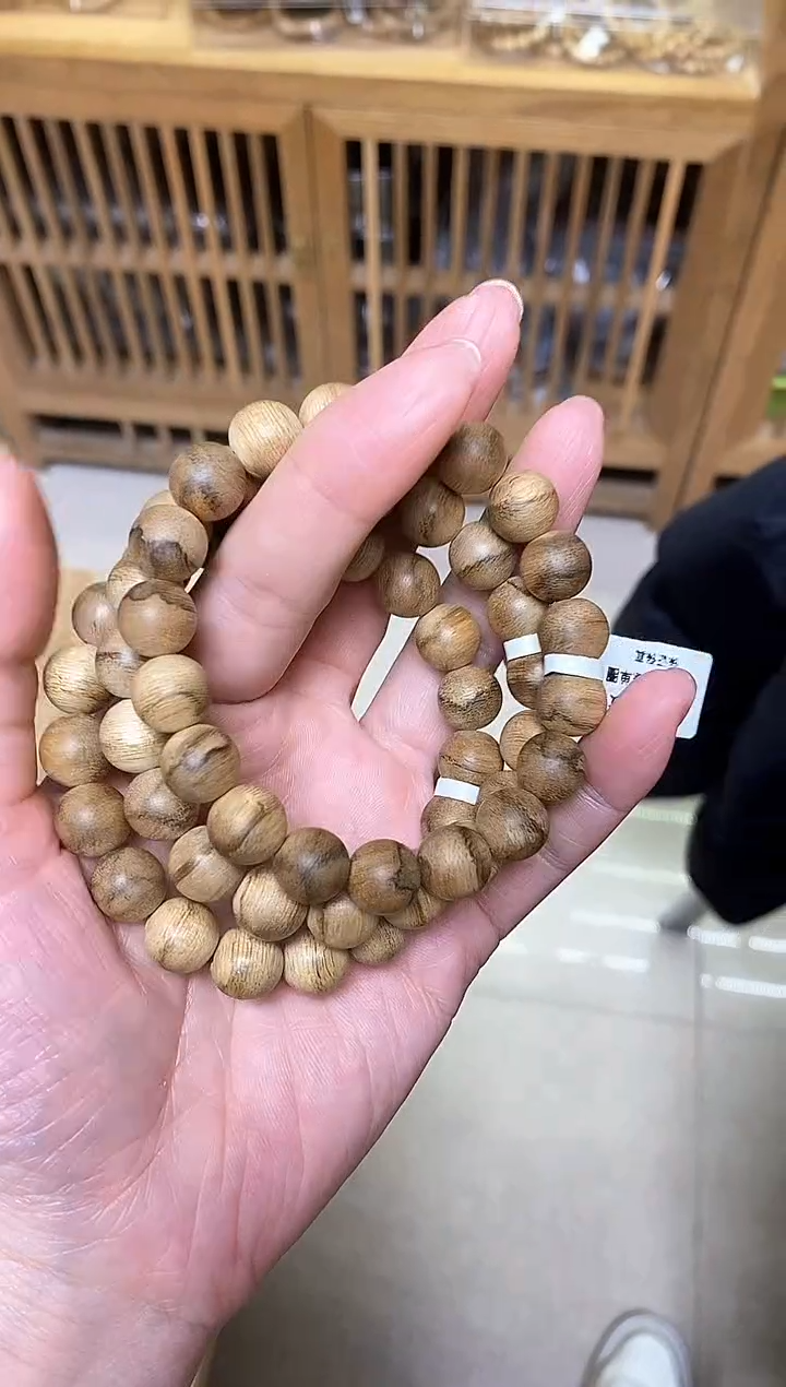 沉香手串达拉干圆珠单圈1.1多样性发其一