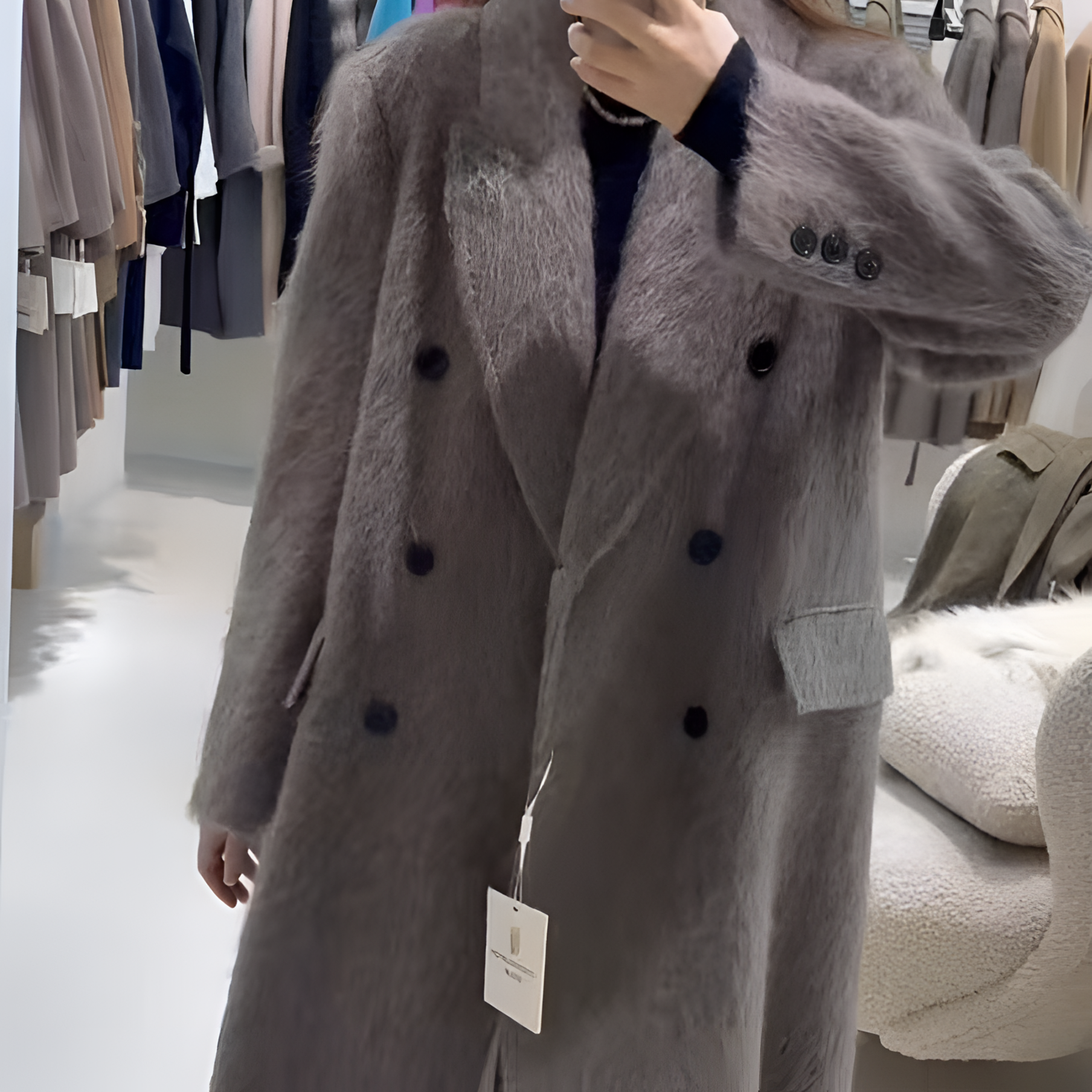 小柒 | 牦牛绒*大衣贵气正肩经典版型西装领