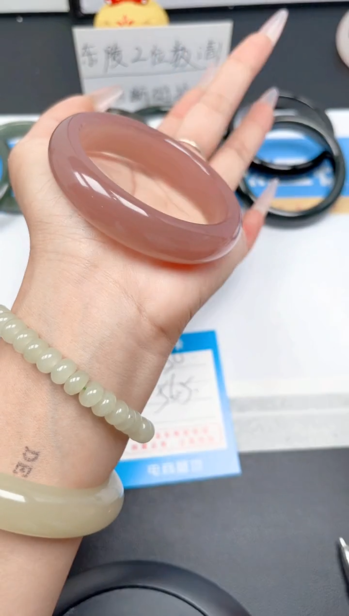 石英质玉手镯未镶嵌50-葡萄紫56.5