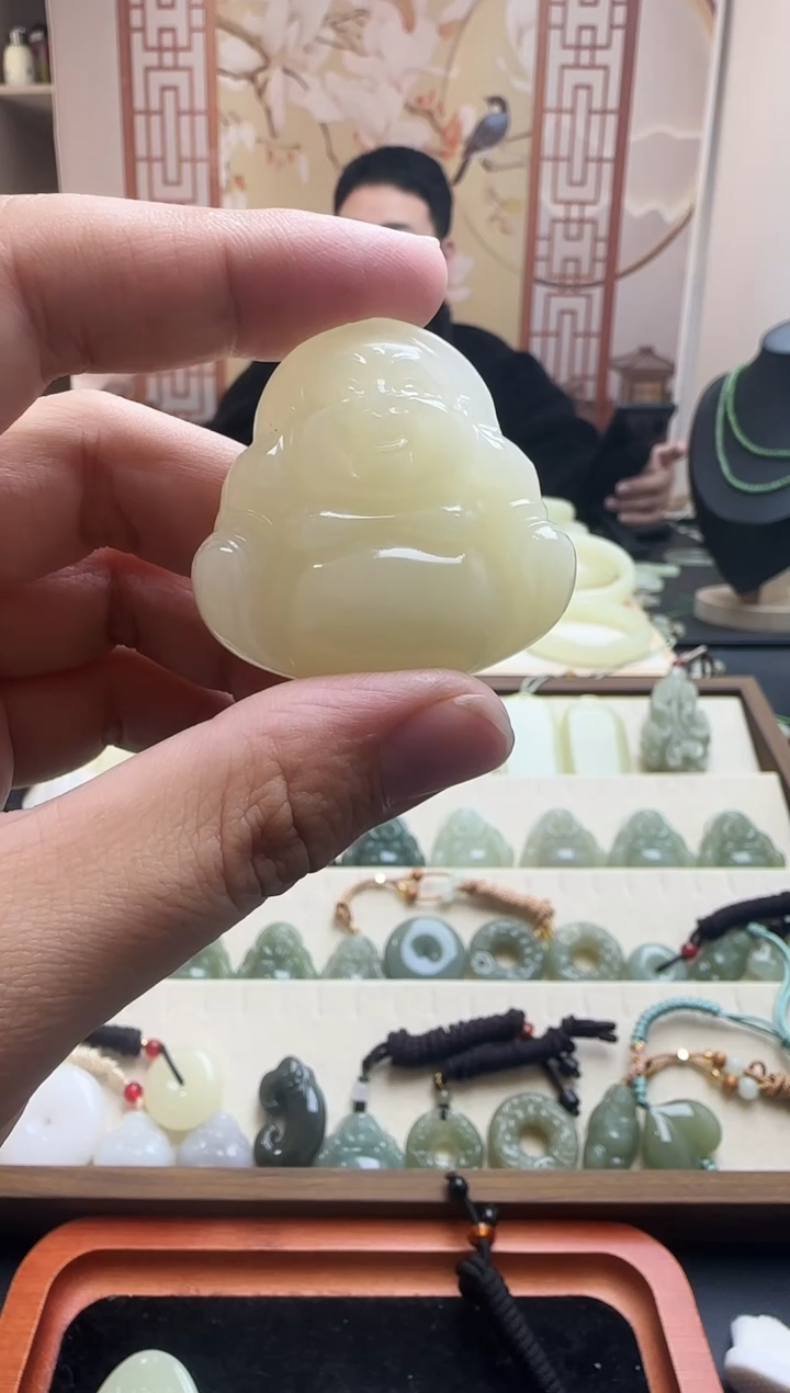 颈饰未镶嵌和田玉拾****部双面佛公