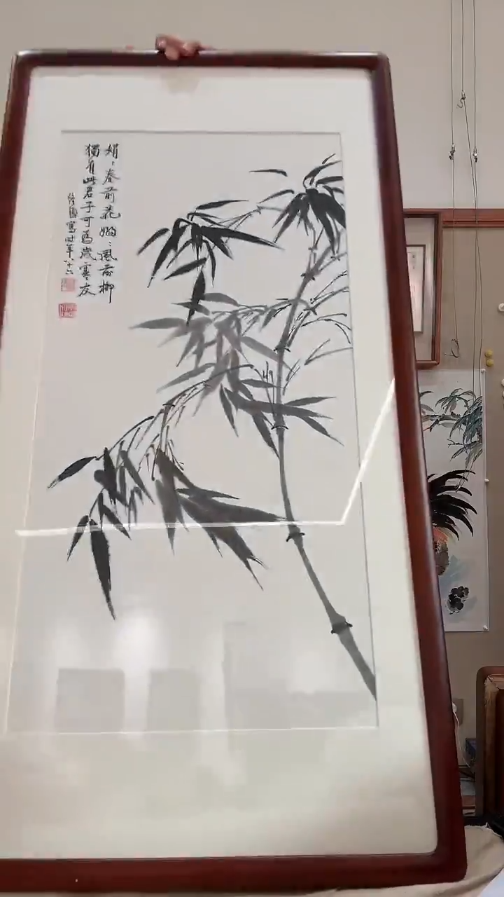 国画D*j高老师国画镜框一件