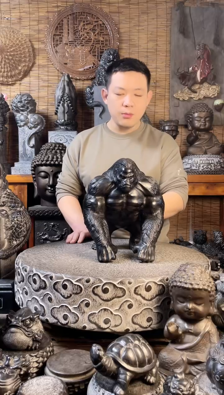 【闪购商品】30新款金刚天然青石雕刻