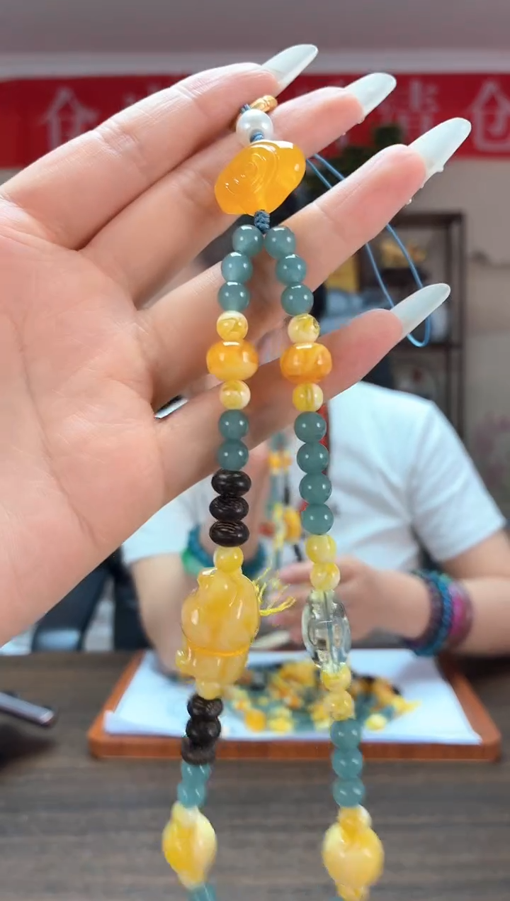 瓷蓝手机链DZ3396S