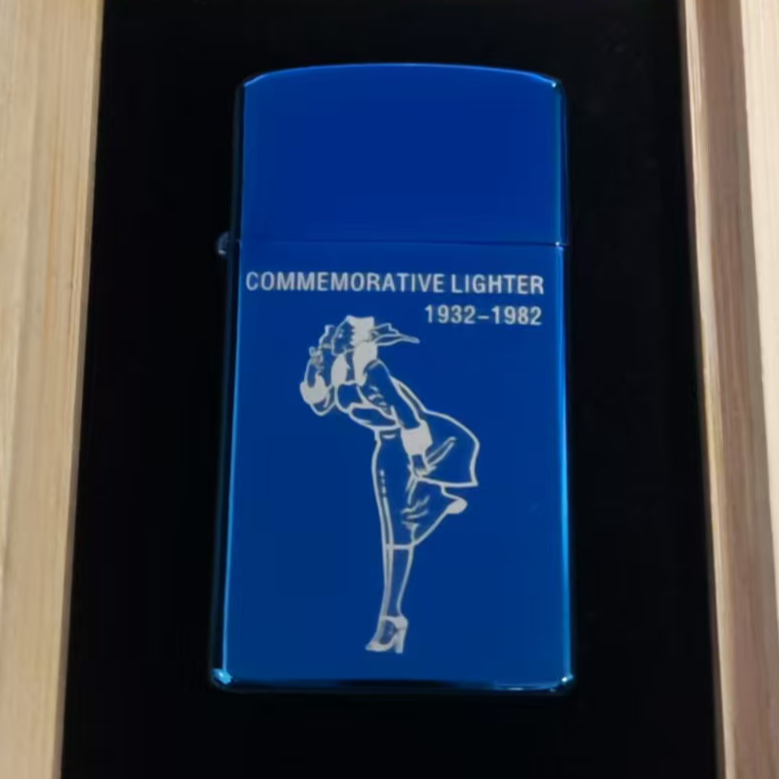 窄机风中女郎防风打火机