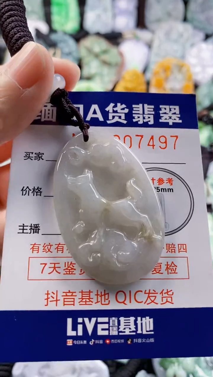 翡翠未镶嵌吊坠(不含链)1
