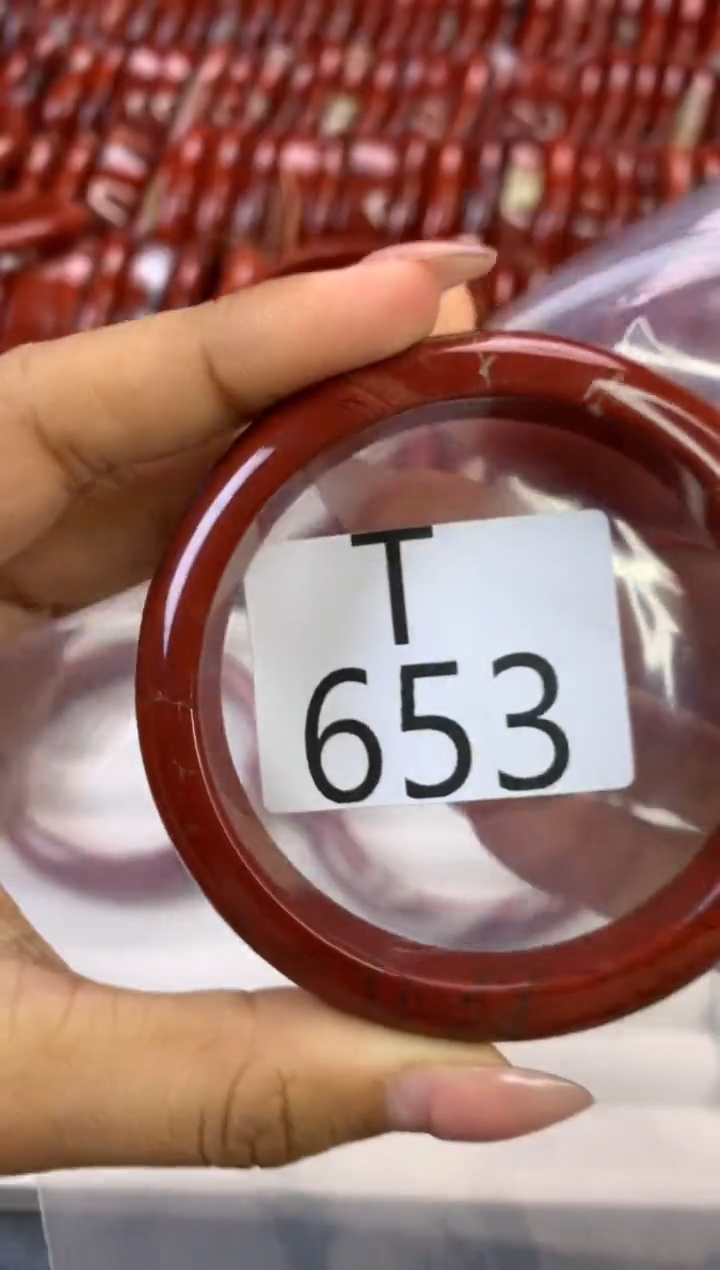 【闪购商品】碧石红碧石手镯未镶嵌653-56