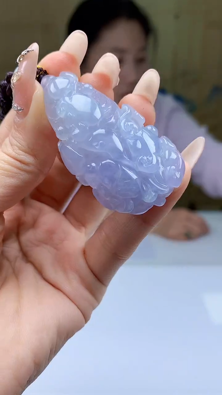 【闪购商品】定制翡翠未镶嵌4902ty-毛货挂件202