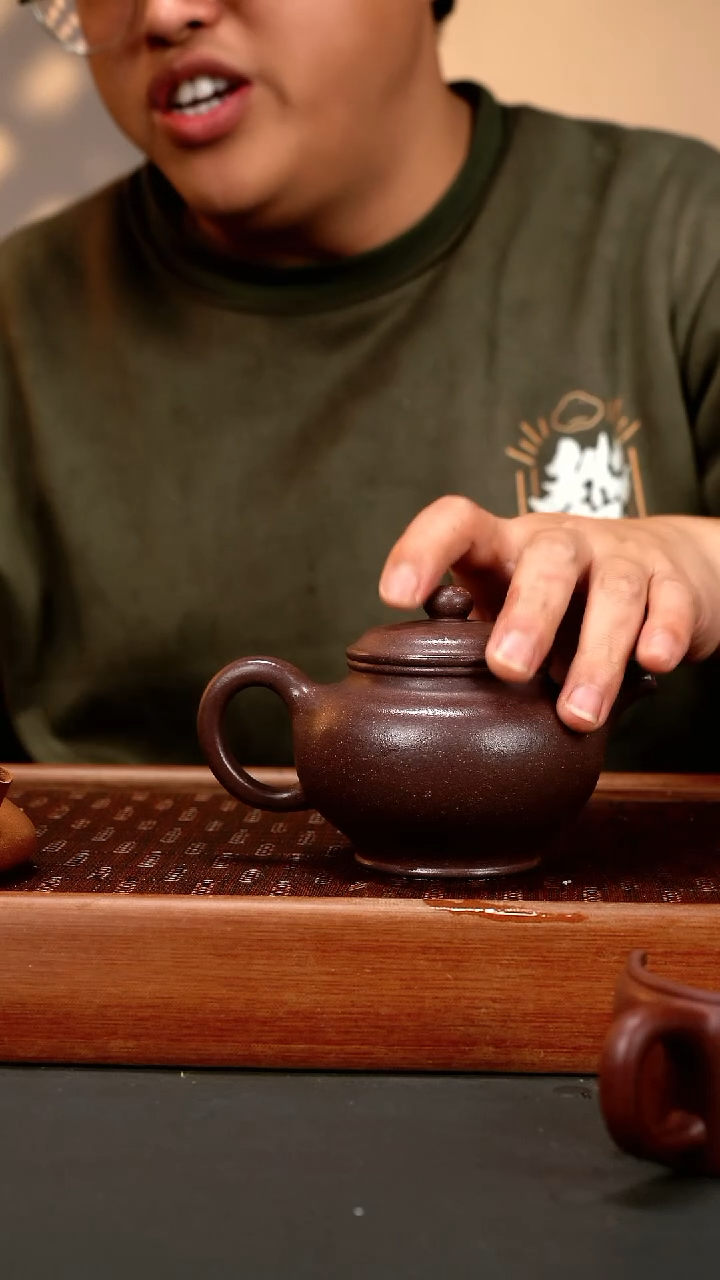 【闪购商品】紫砂茶壶lhb 满砂天青 掇只