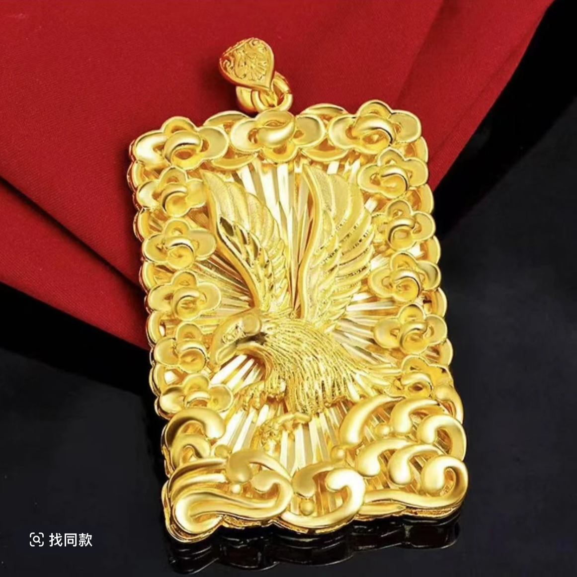 合金吊坠 2025【鹰牌吊坠】不掉色不褪色  时尚 金色 项坠