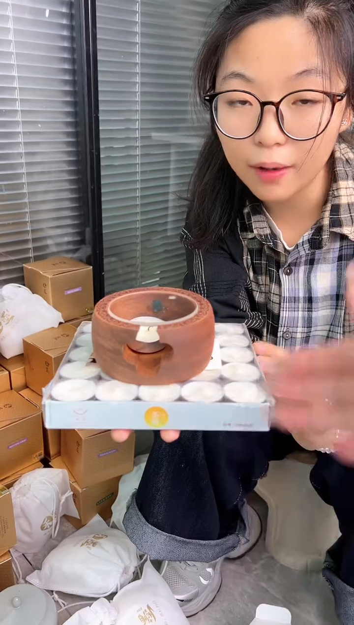 禾墨 温茶器+茶蜡50个              