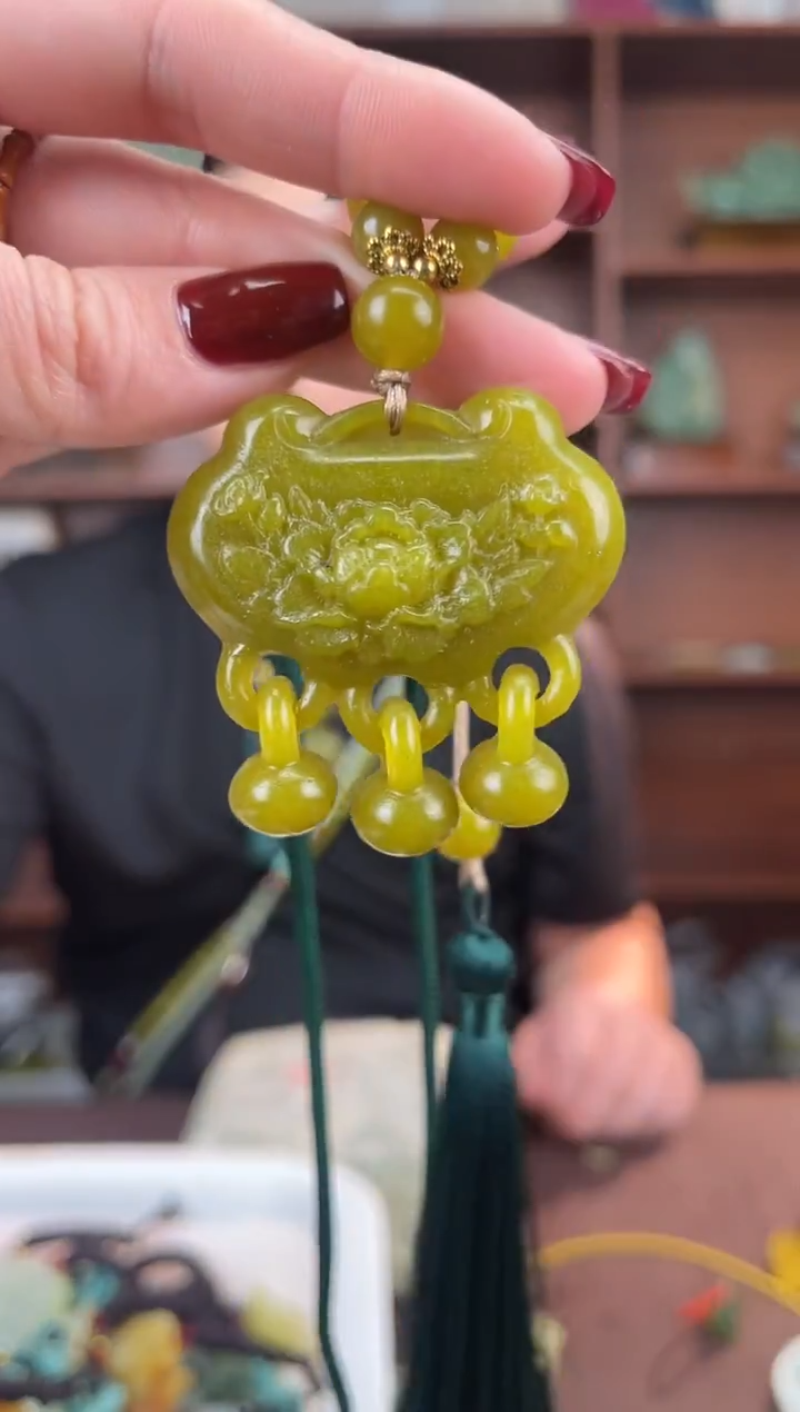 未镶嵌蛇纹石玉颈饰多样性发货拍一发一