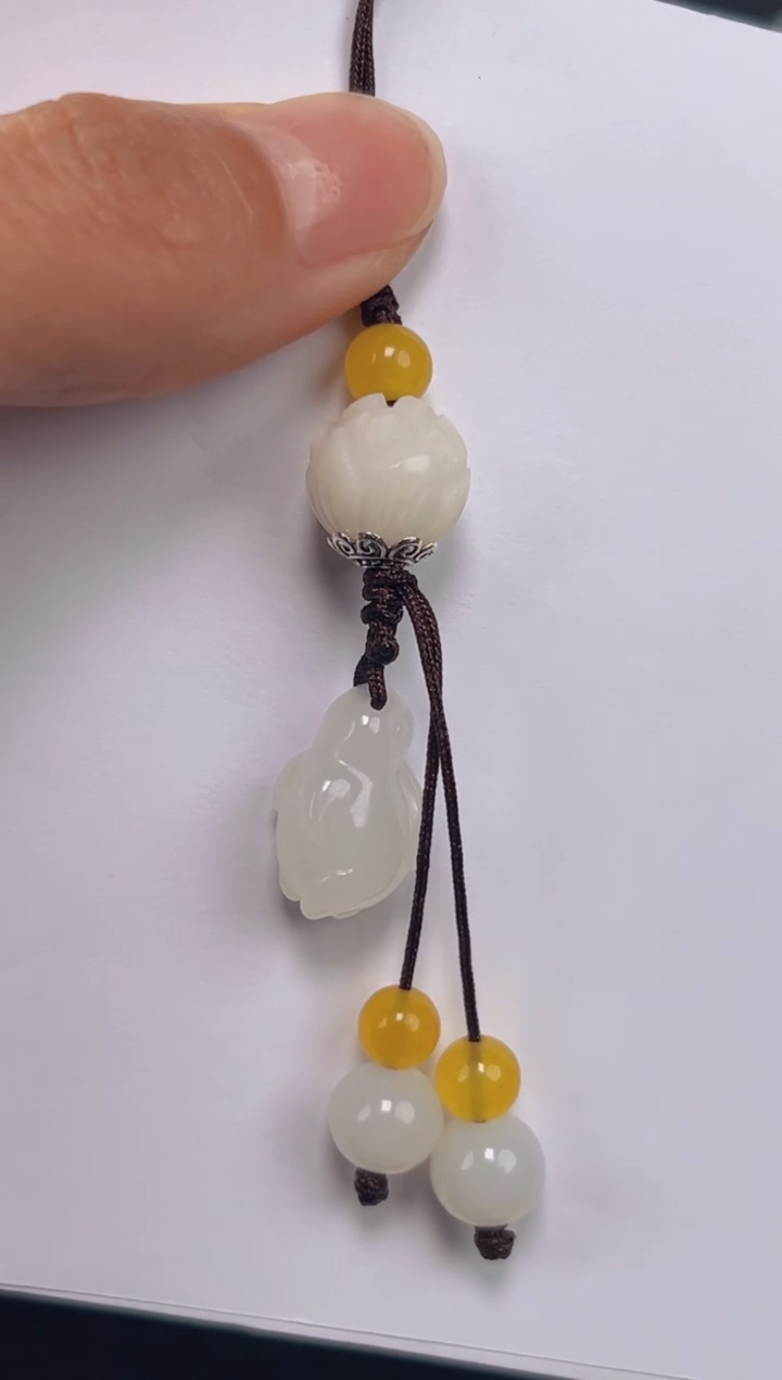 【闪购商品】和田玉手机挂绳未镶嵌58.8