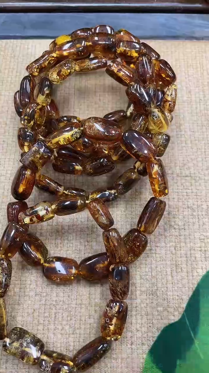 裸石琥珀未镶嵌翳珀原石手串假一赔十多样性发其一