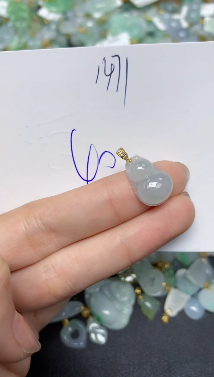 【闪购商品】翡翠颈饰18K金镶嵌天然翡翠A货