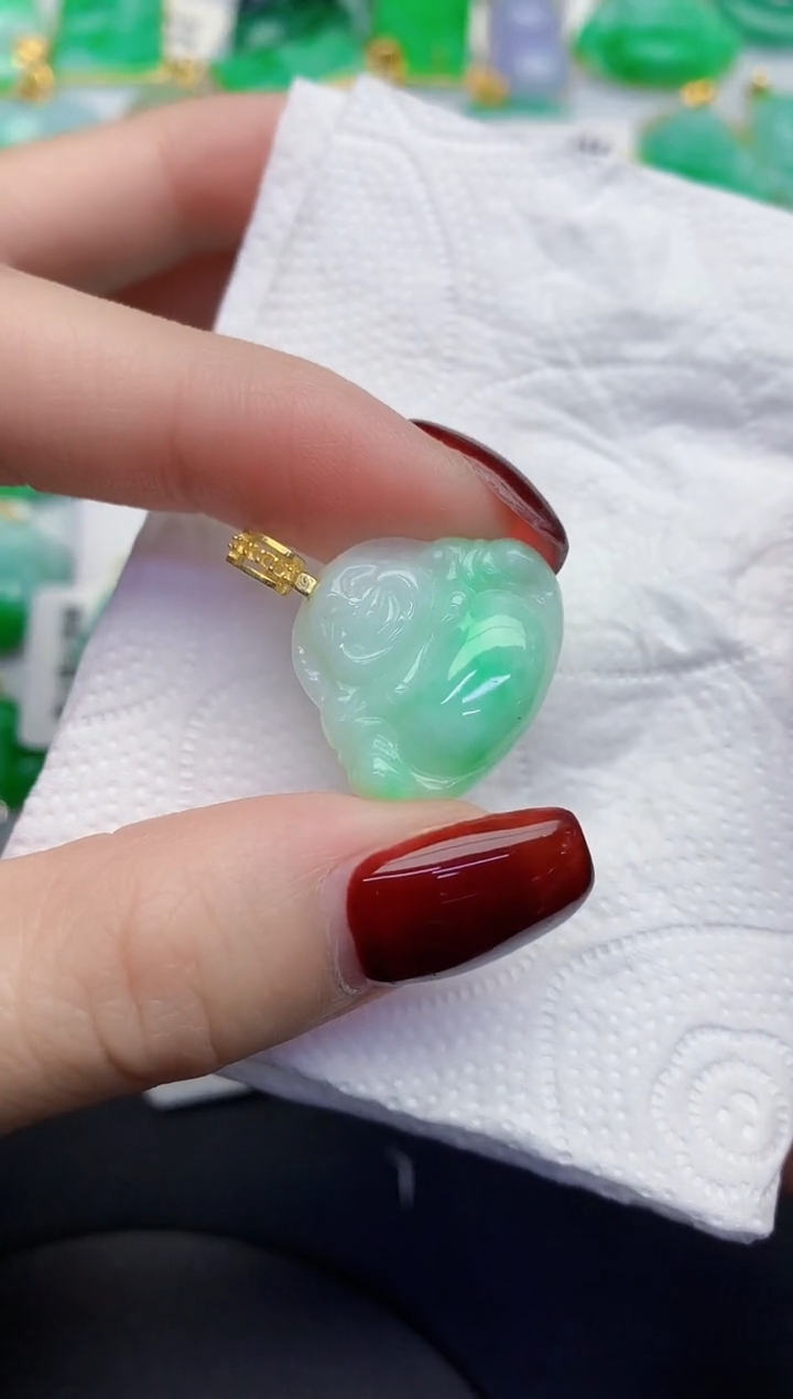 颈饰未镶嵌翡翠缅甸天然翡翠a货