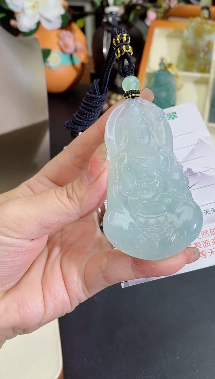 颈饰未镶嵌翡翠缅甸天然翡翠