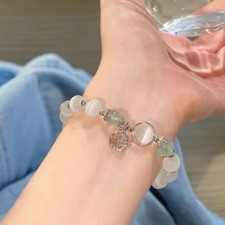 （潮玩DIY）款式多样小众首饰女百搭手串混搭材质
