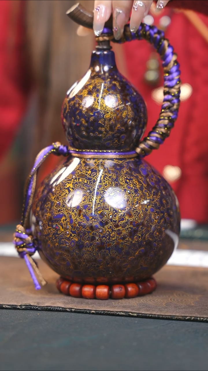 【闪购商品】WX337漆艺酒葫芦不包手串及旋转底座