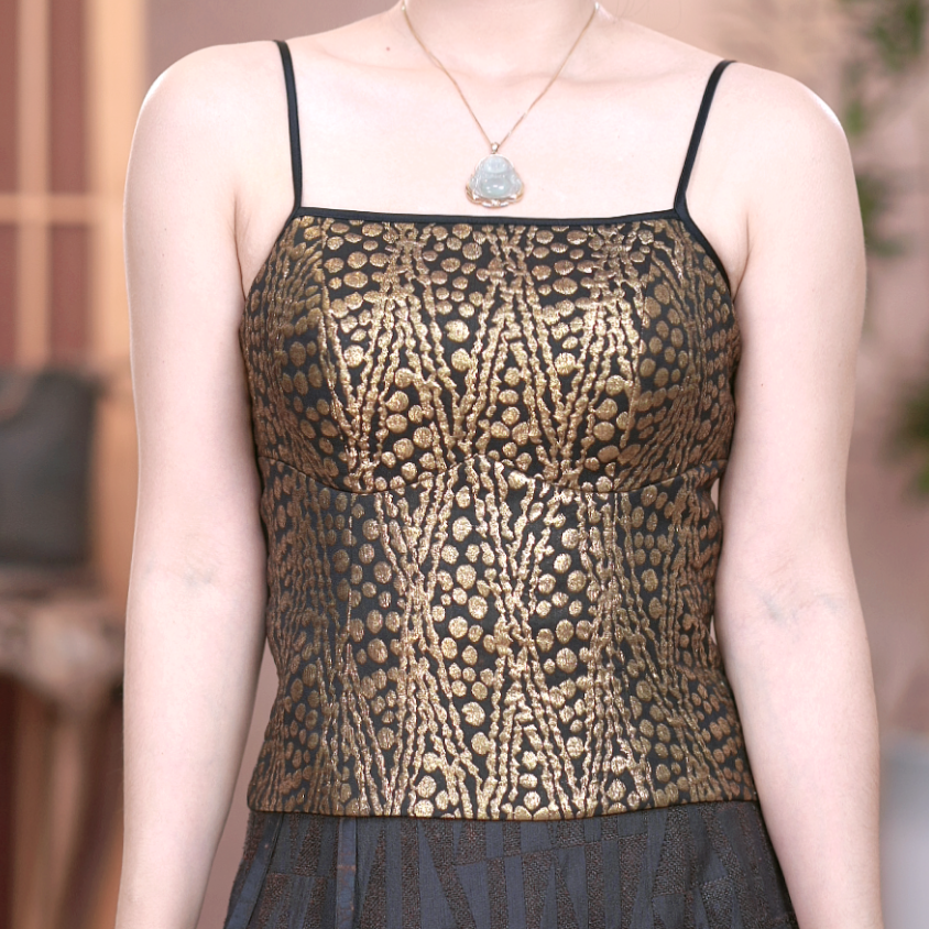 【二十四慢】桑蚕丝金皮美背休闲百搭时尚