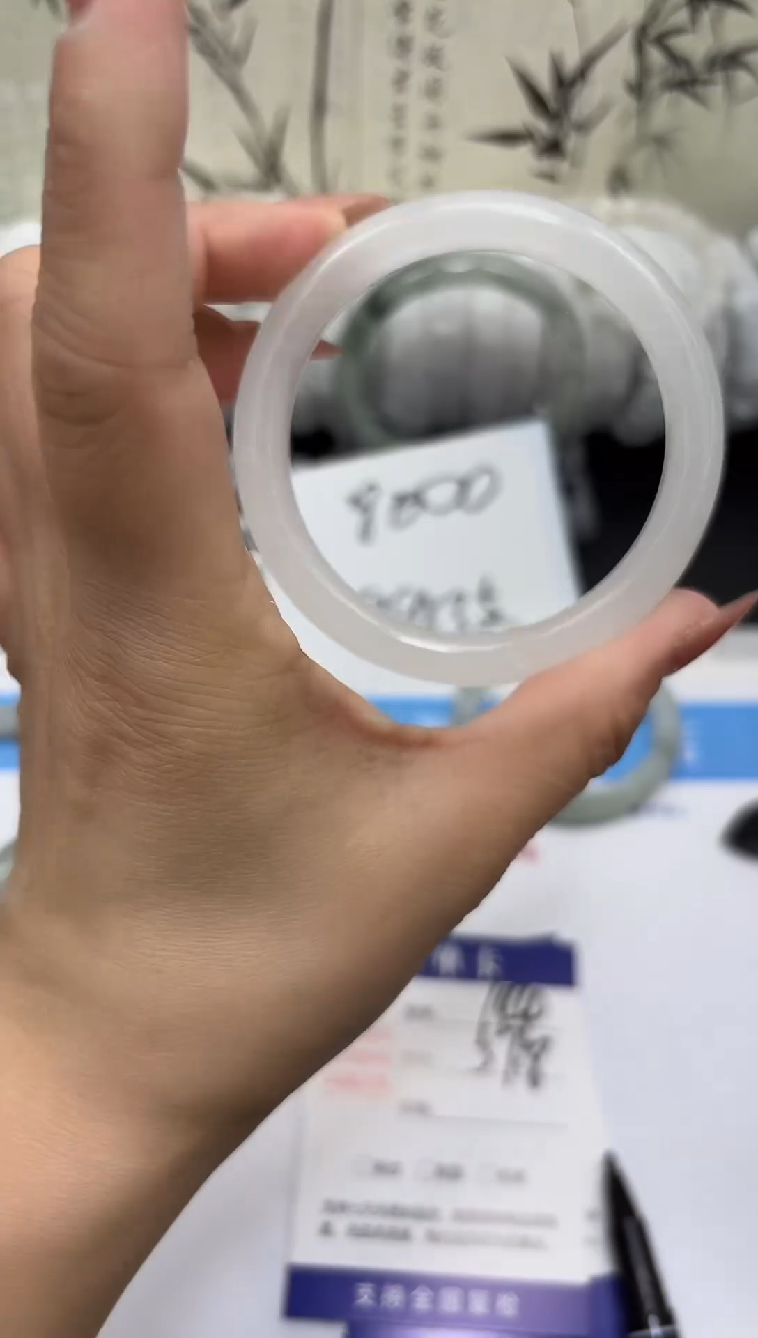 未镶嵌手镯石英质玉A144-56/57/58