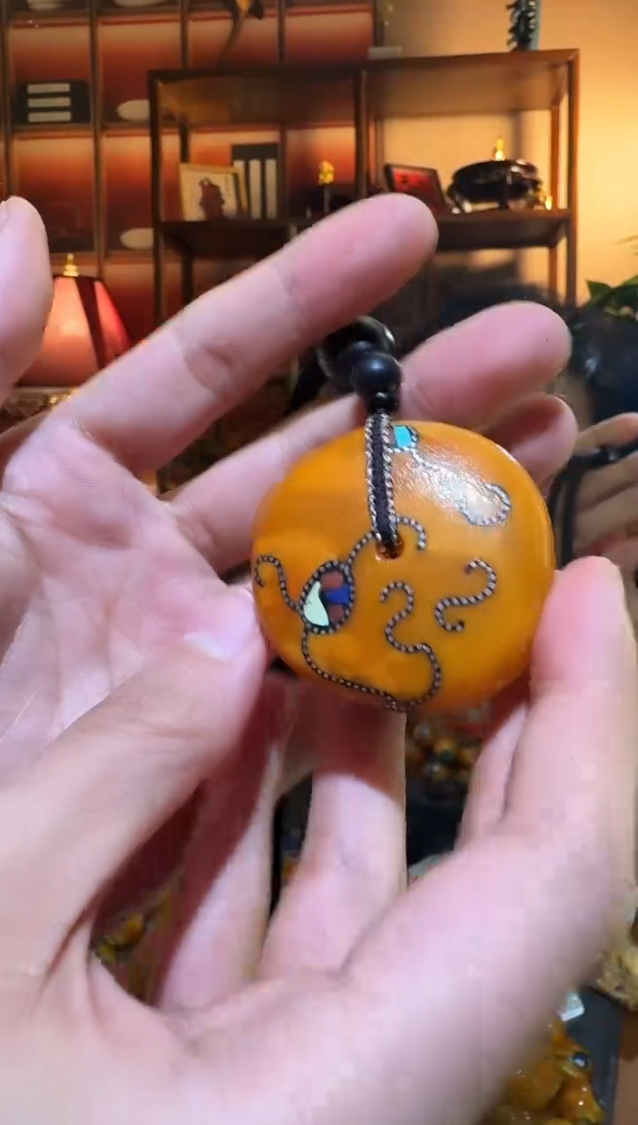 蜜蜡颈饰未镶嵌7240天然蜜蜡珠宝奇石