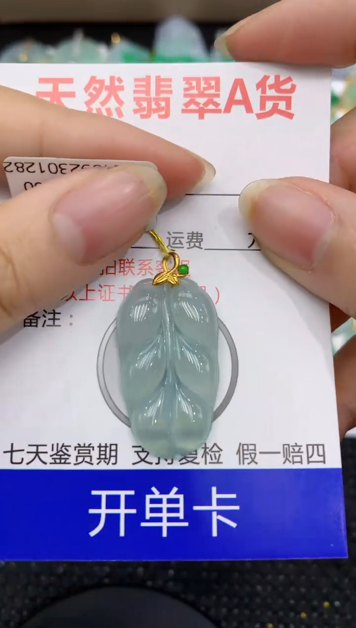 【闪购商品】翡翠颈饰18K金镶嵌11111111111