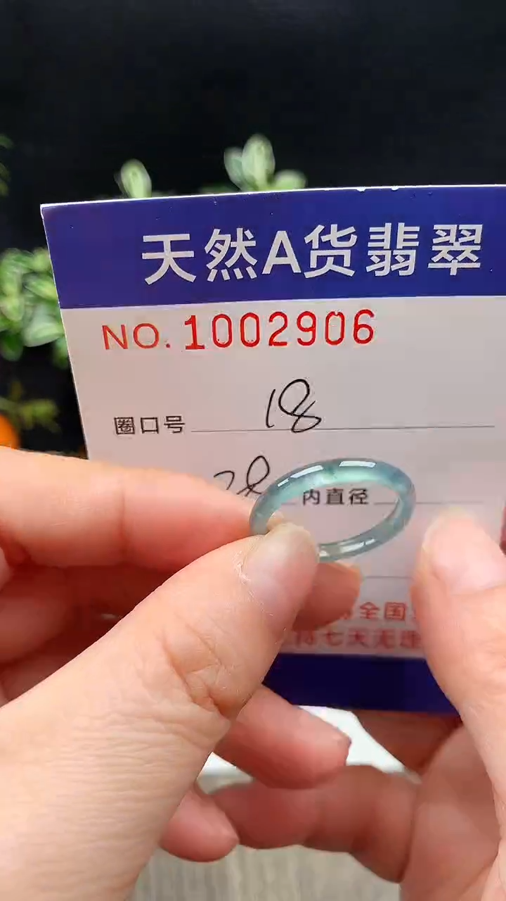 未镶嵌戒指翡翠18#