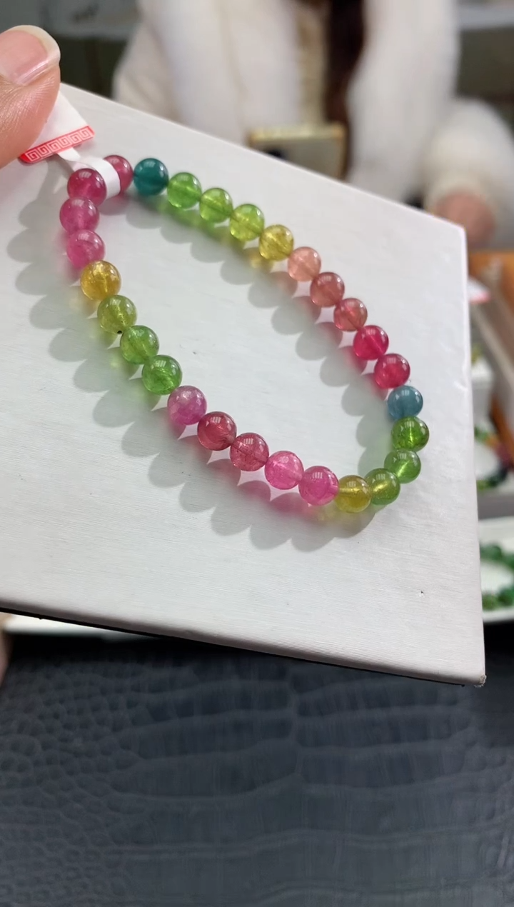 【闪购商品】碧玺手串未镶嵌多样性发一条