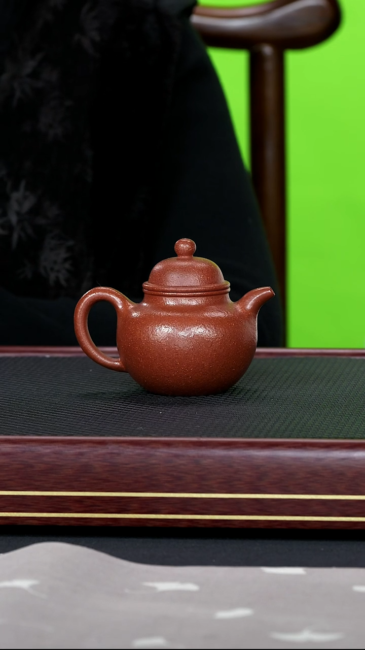 茶壶紫砂 韩慧琴紫砂壶21   掇球 降坡泥  200cc
