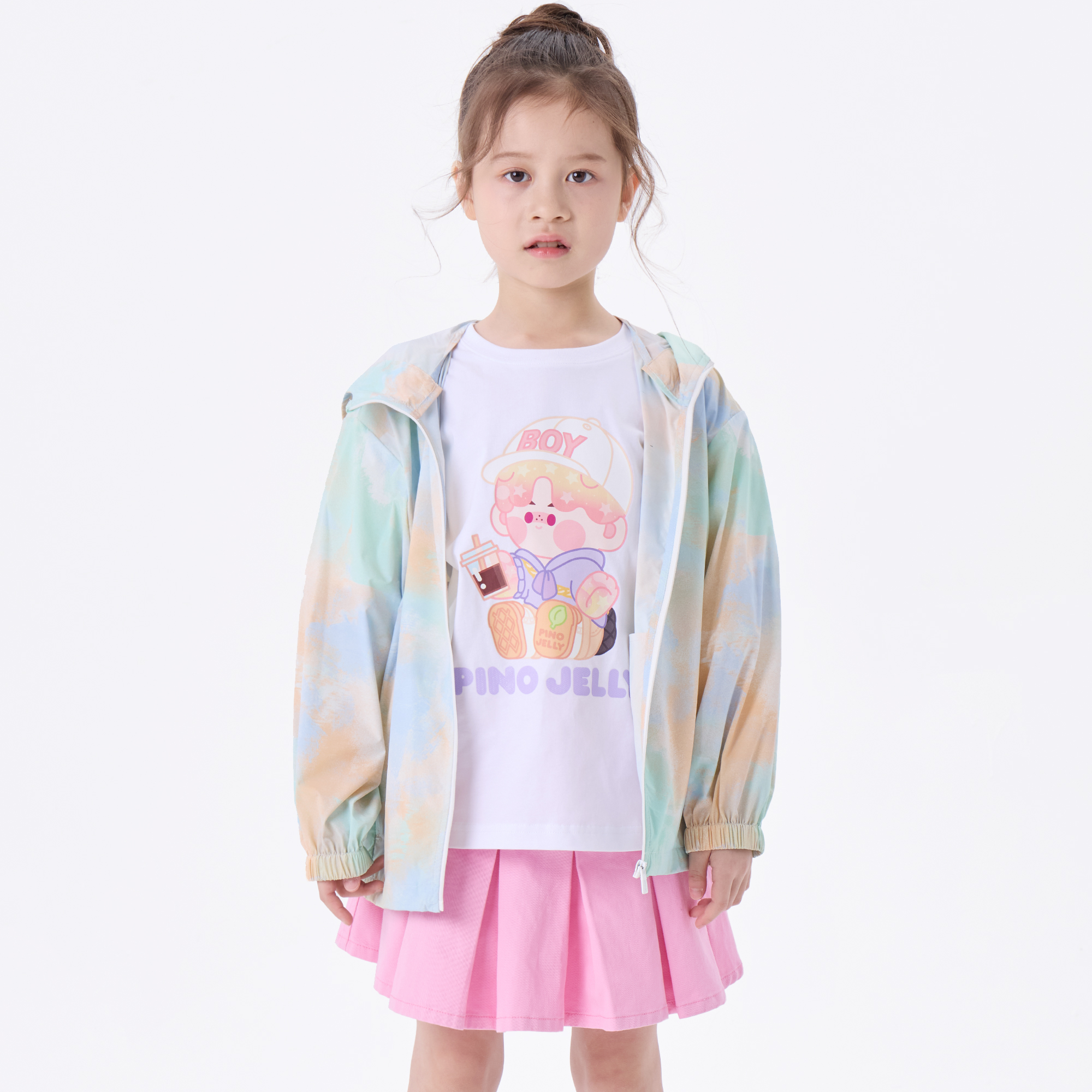 BOY JUNIOR  25夏炫彩尼龙连帽宽松舒适薄款外套男童